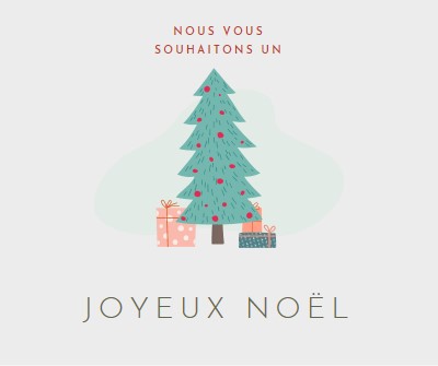 Je vous souhaite un joyeux Noël pink whimsical-color-block