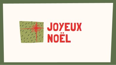 Joyeux cadeau de Noël white whimsical-color-block