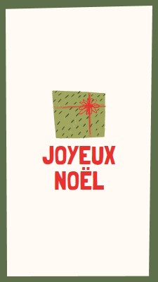 Joyeux cadeau de Noël white whimsical-color-block