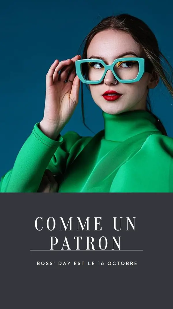 Dame de patron blue modern-simple