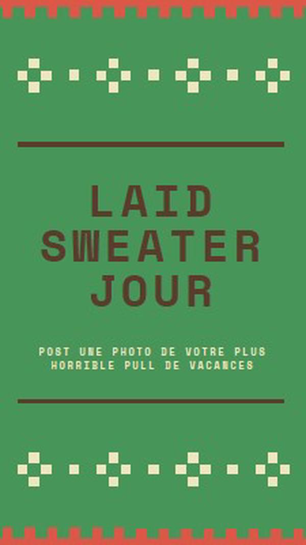 Chaud et laid green vintage-retro