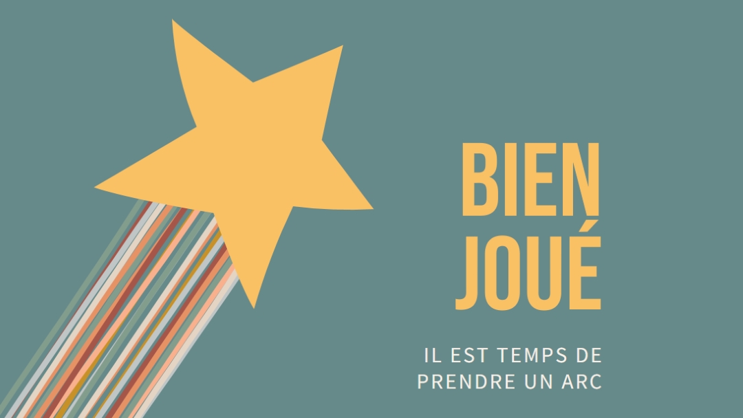 Le temps de prendre un arc green modern-simple
