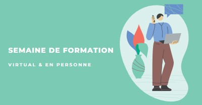 Semaine de formation green modern-color-block