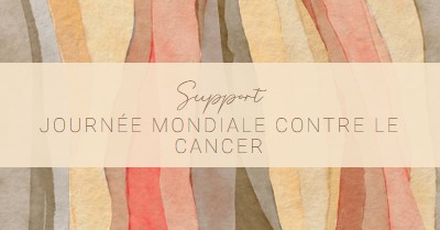 Soutenir la Journée mondiale contre le cancer yellow modern-simple