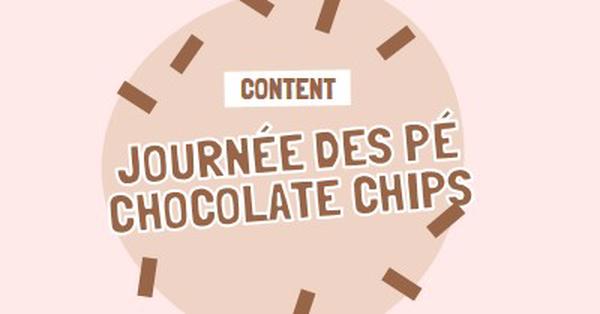 Bonne journée du chocolat brown organic-simple