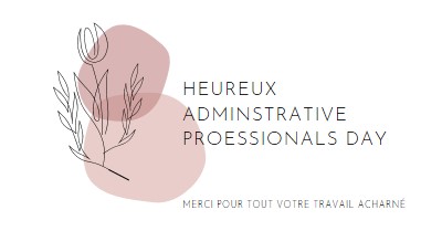 Bonne journée administrative white organic-simple