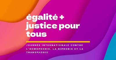 Honorer la Journée internationale contre l’homophobie purple modern-bold