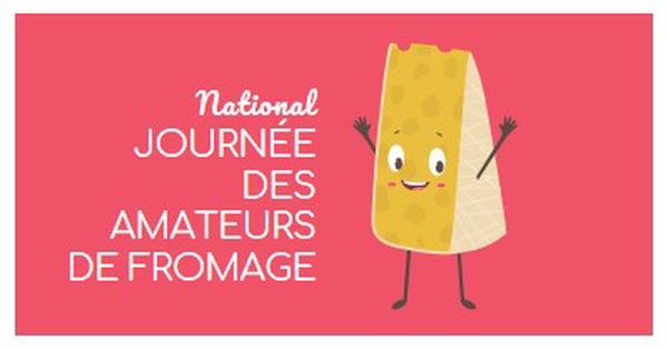 Journée nationale des amateurs de fromage pink whimsical-color-block