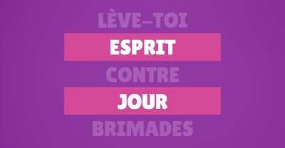 Se lever contre l’intimidation purple modern-bold