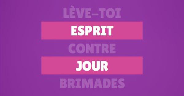 Se lever contre l’intimidation purple modern-bold