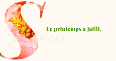 Précédage printanier pink vintage-botanical