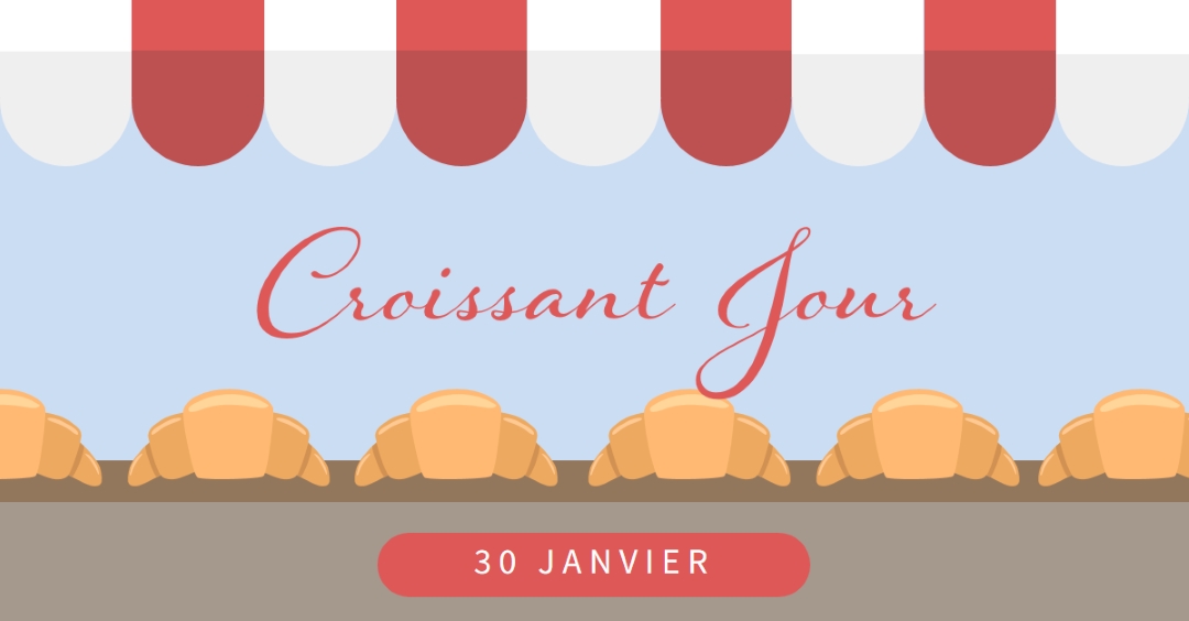 Croissant Jour blue whimsical-color-block