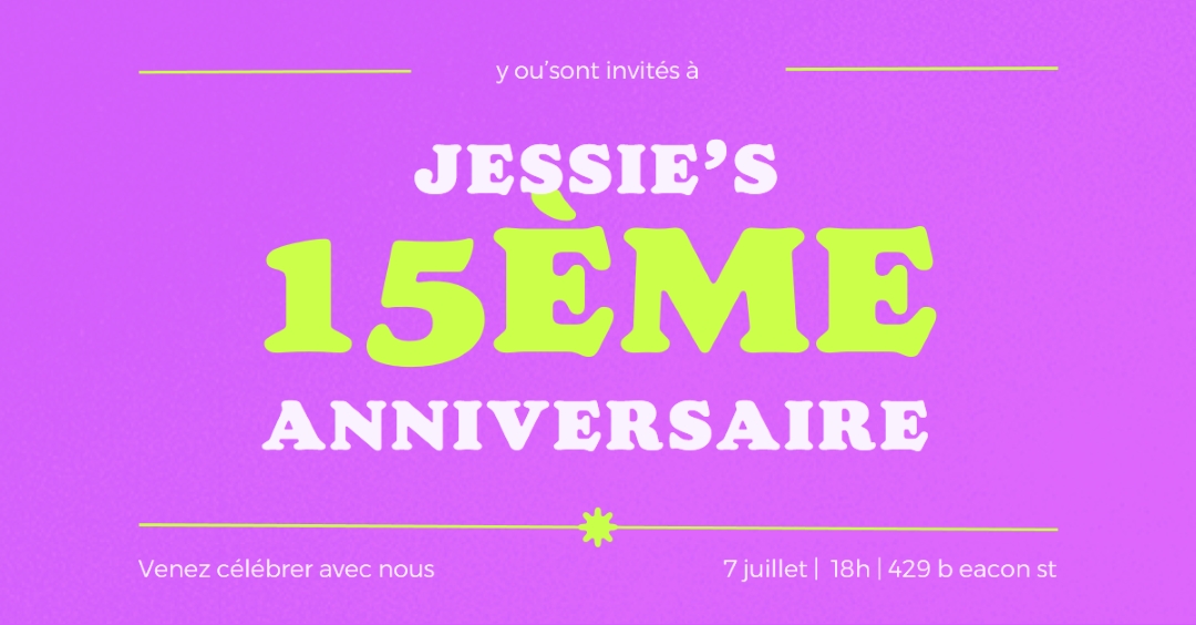 Vous êtes invité purple bold,vibrant,retro