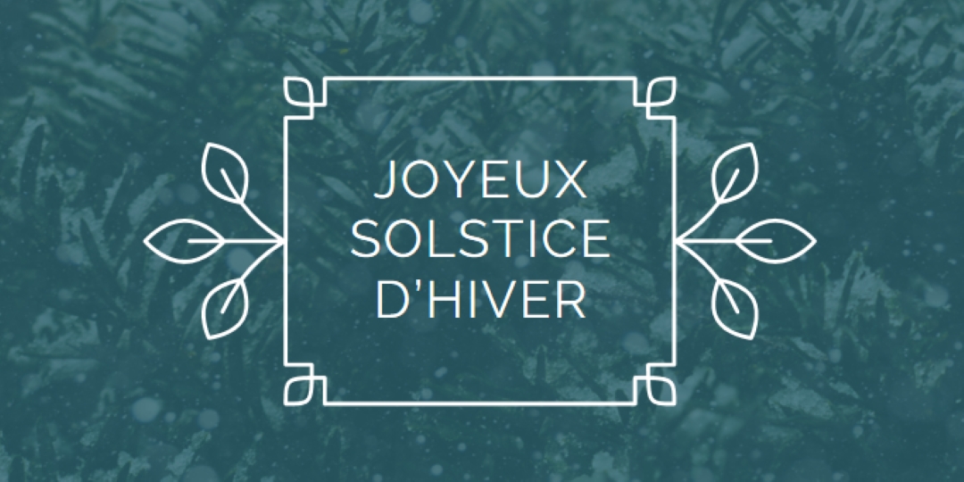 Solstice d’hiver green modern-simple