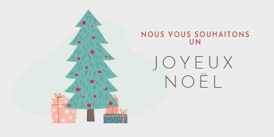 Je vous souhaite un joyeux Noël pink whimsical-color-block