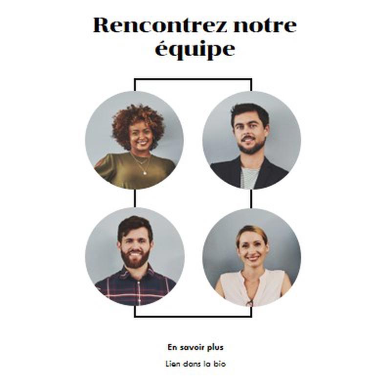 Rencontrer l’équipe white modern-simple