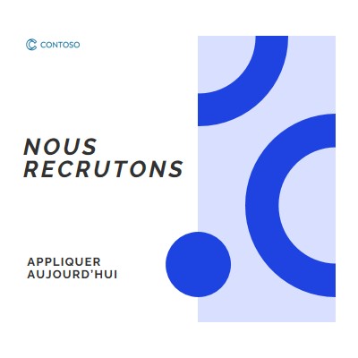 Nous recrutons - faites votre demande dès aujourd’hui white modern-simple