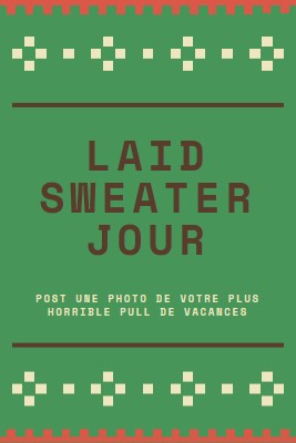 Chaud et laid green vintage-retro