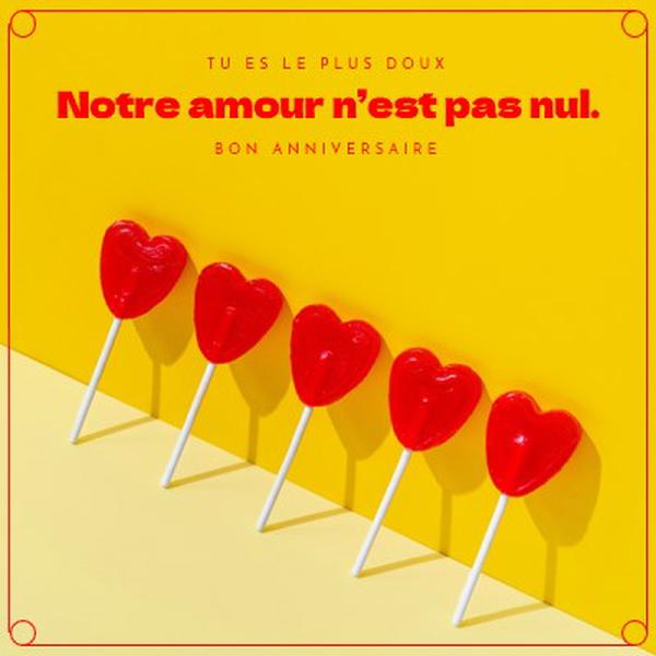 Notre amour ne suce pas yellow bold,bright,graphic