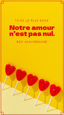 Notre amour ne suce pas yellow bold,bright,graphic