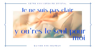 Joyeux anniversaire de cristal white simple,crystal,line