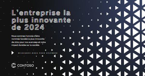 Prix de l’entreprise la plus innovante black modern-simple