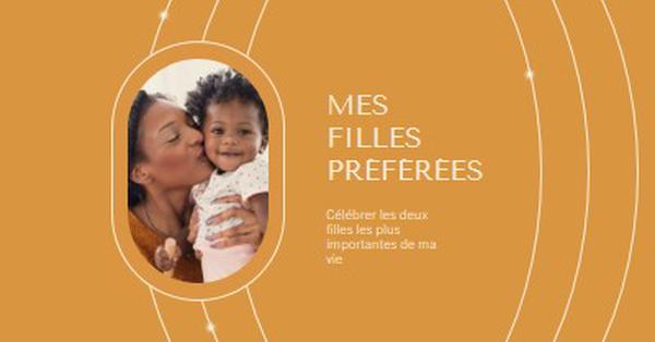 Aux filles de ma vie yellow modern,delicate,elegant,contemporary,stylish