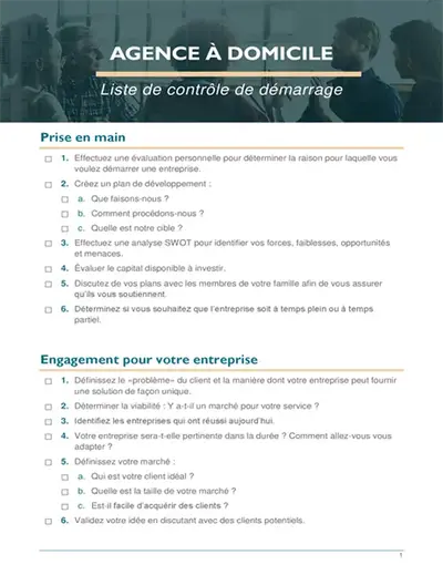 Liste pour créer sa petite entreprise
