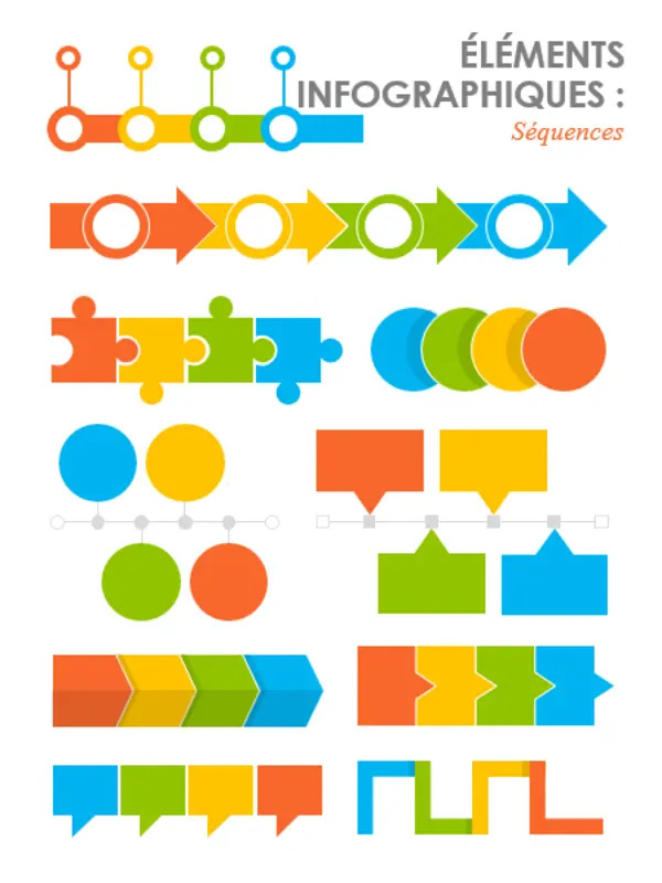 Images d’infographie Séquences modern-simple