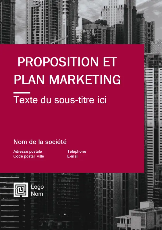 Rapport d’activité (conception professionnelle) red modern-simple