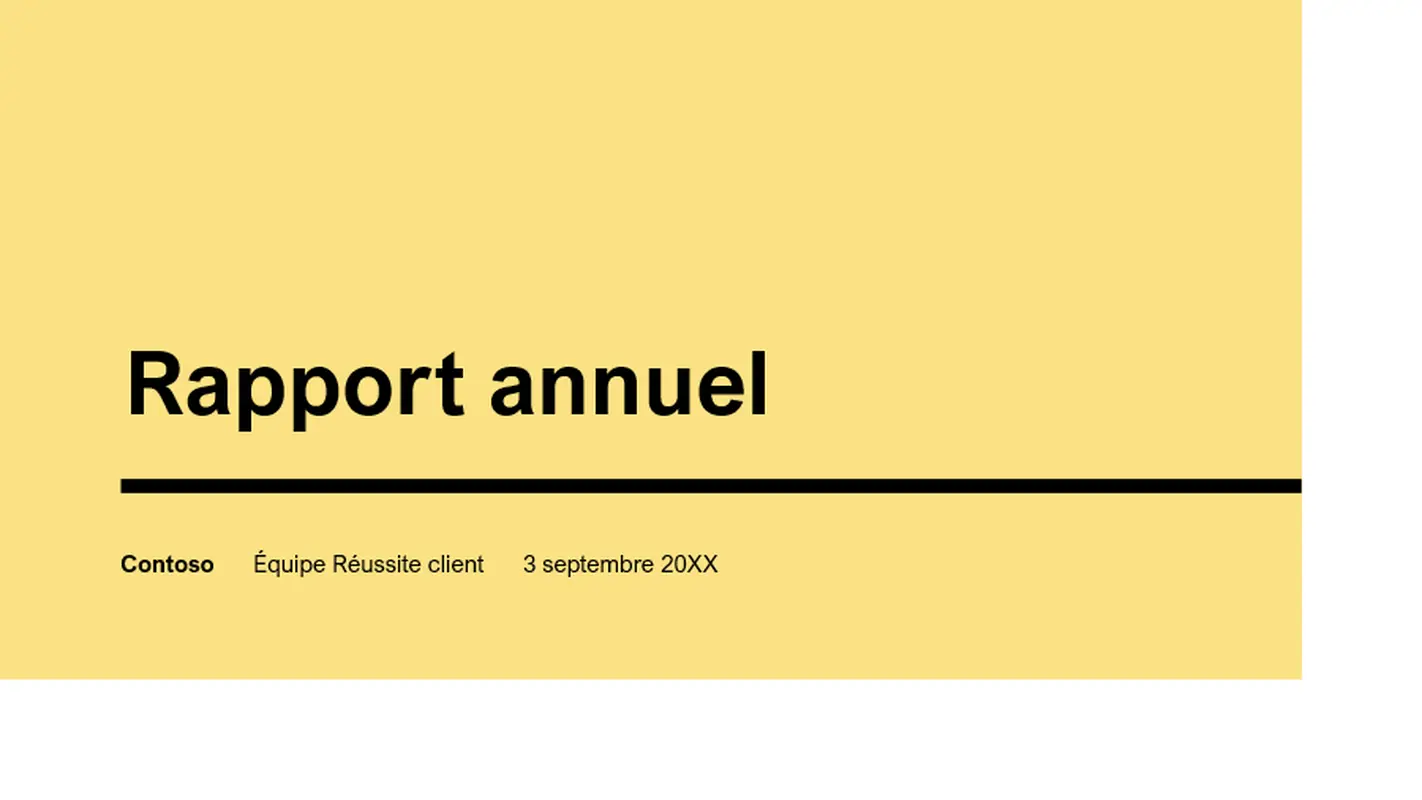 Présentation annuelle – Impact modern-simple