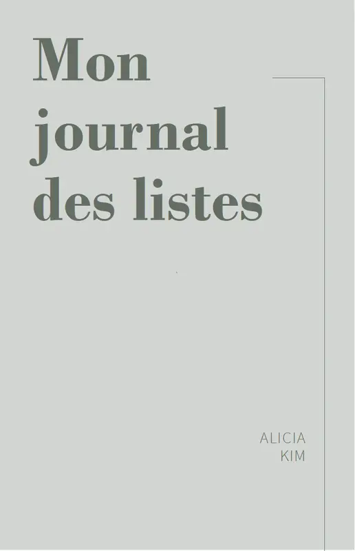 Journal à listes modern simple