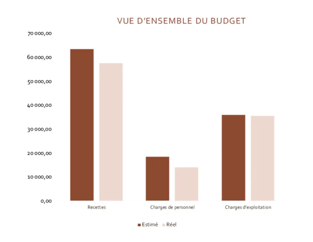 Budget d'entreprise blue modern simple