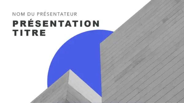 Présentation moderne légère blue modern bold