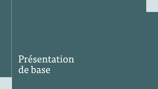 Présentation de conférence moderne modern-simple