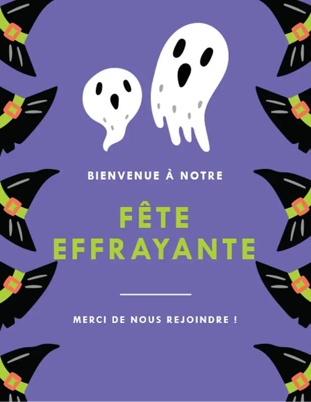 Décorations imprimables pour fêter Halloween whimsica color block