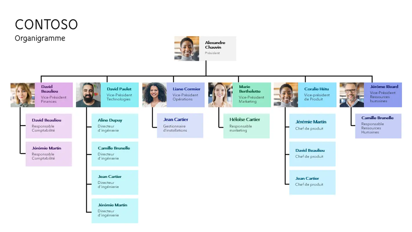 Organigramme minimal modern-simple