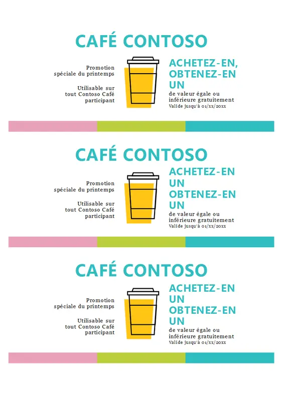 Bon de réduction organic simple