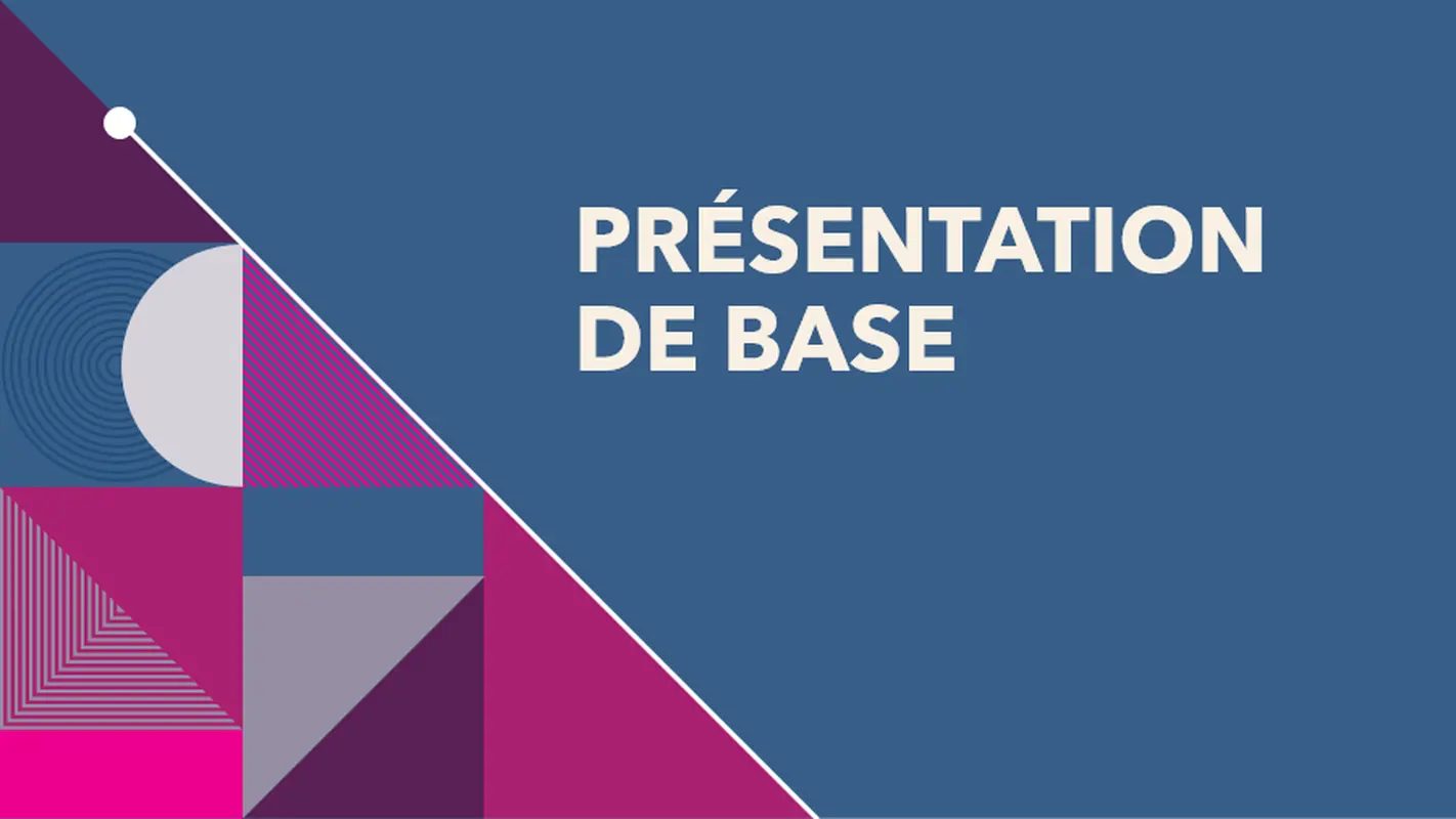 Présentation d’argumentaire abstraite en couleur modern-geometric