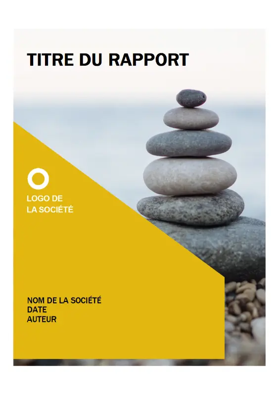Rapport moderne yellow modern simple