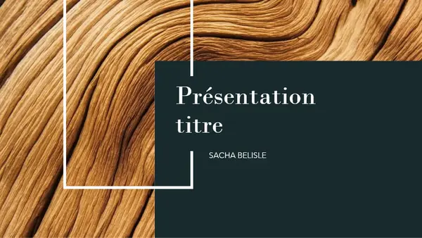Présentation de bois foncé modern-simple