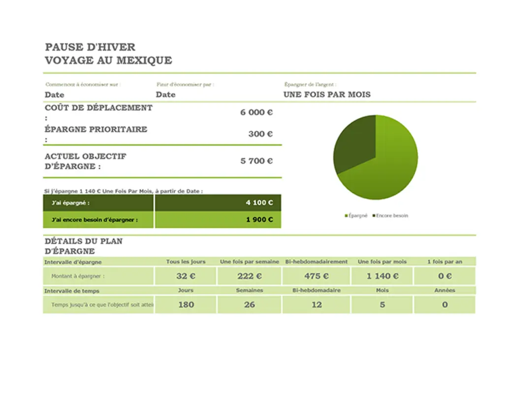 Estimateur d'économies green modern simple