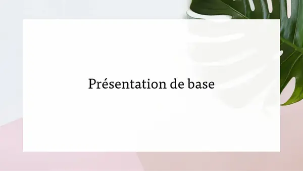 Présentation de plan de développement pink organic-simple