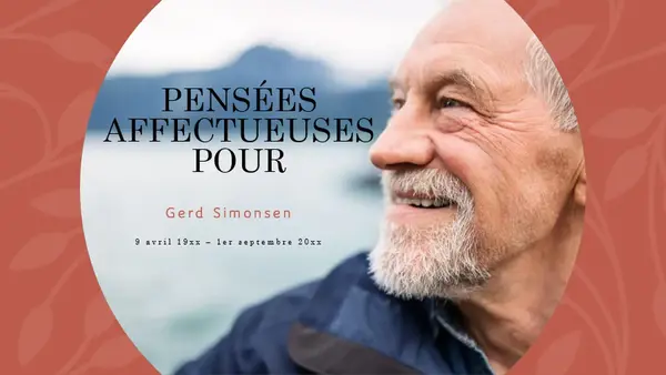 Album de souvenir d’inspiration florale modern simple