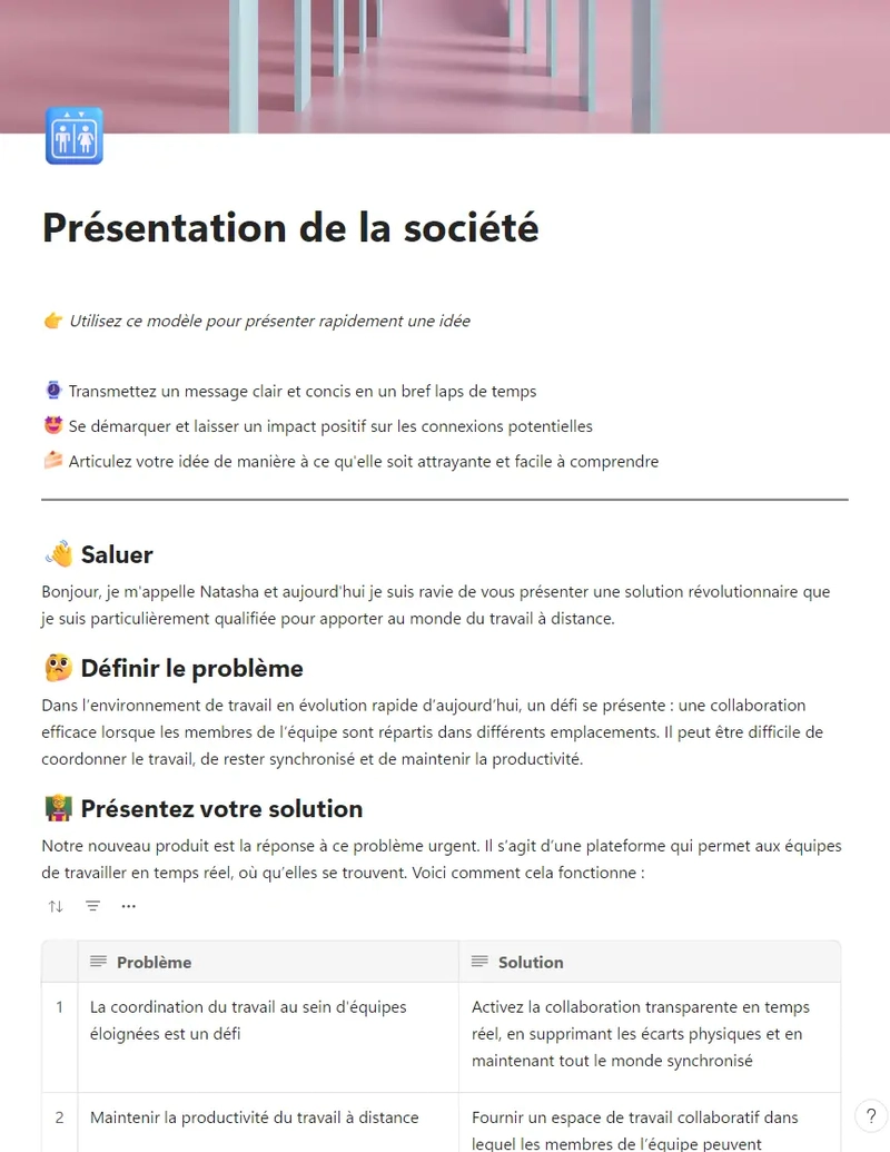 Présentation de la société