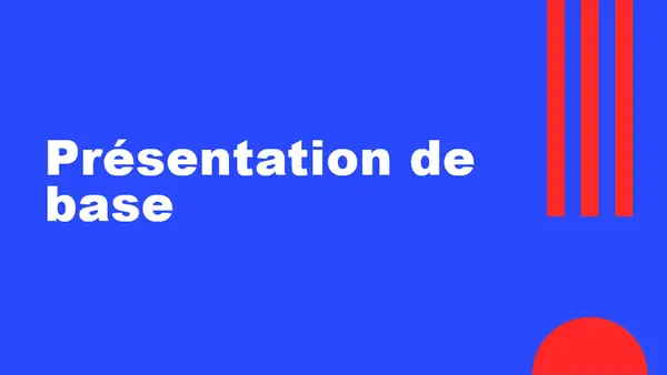 Présentation de formation blue modern color block