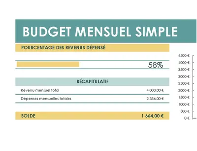 Budget simple modern simple