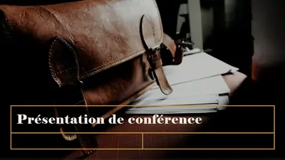 Présentation classique pour conférence vintage