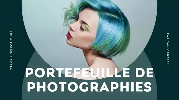 Portfolio photographique (moderne et simple) organic simple