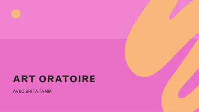 Présentation avec accentuation des couleurs